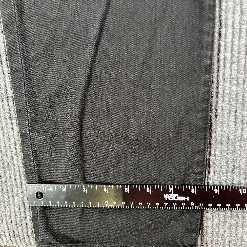 Polo Ralph Lauren Jeans Mens 36x32 Black Hampton Straight Leg Denim Selvedge